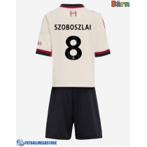 Fotballdrakt Barn Liverpool Dominik Szoboszlai #8 Bortedraktsett 2025-26 Kortermet (+ Korte bukser)